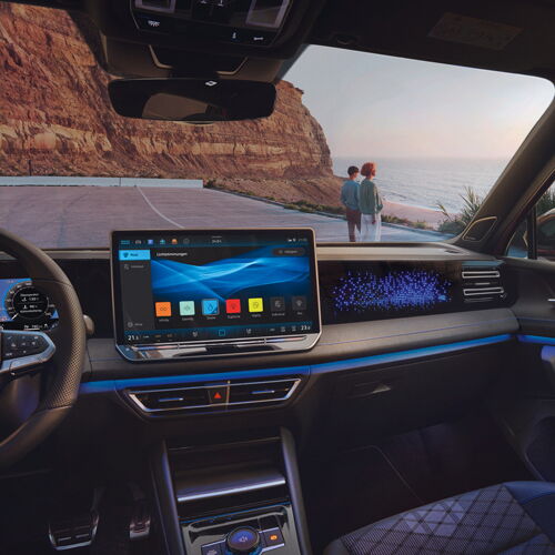 Infotainmentdisplay im Tiguan R-Line