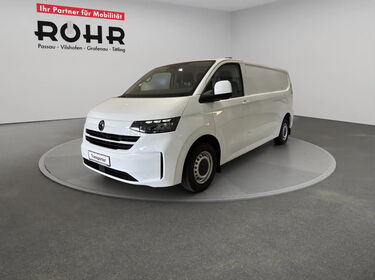 Fahrzeug Bild VW Transporter Kasten Motor: 2.0 l TDI 110 kW Getriebe: 8-Gang-Automatikgetriebe Radstand: 3500 mm LR